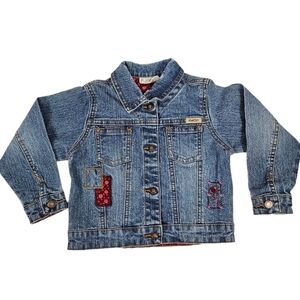 Levi‎ Strauss Signature Denim Jean Jacket Embroidered Size 24M Toddler Girls